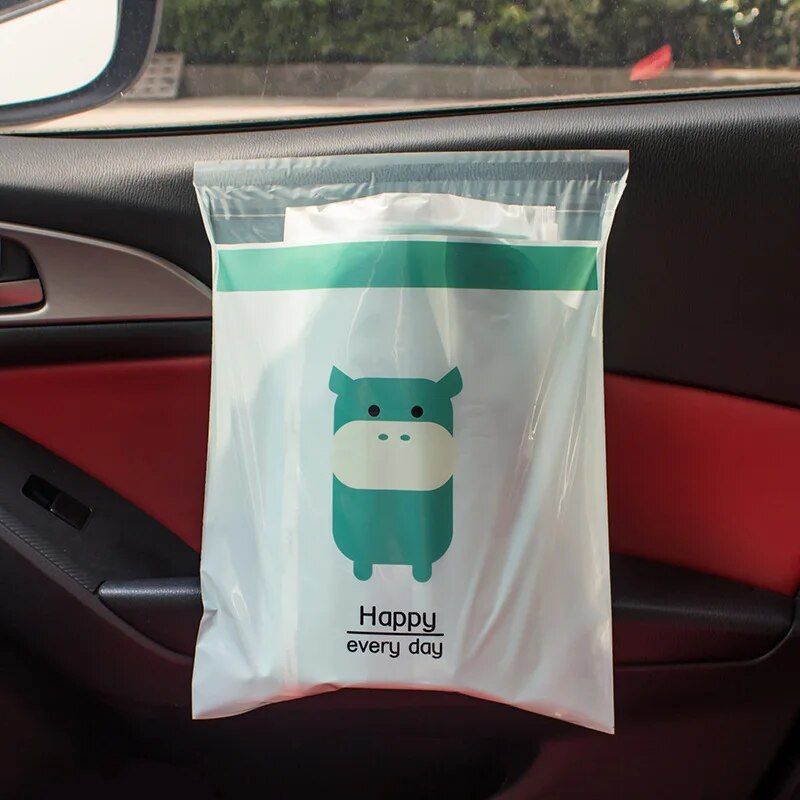 waterproof disposable car trash bag, view 3 - MRSLM