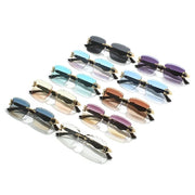 rectangle sunglasses with gradient lenses, view 14 - MRSLM