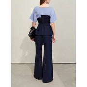Women's chiffon shirt and wide-leg pants set, view 5 - MRSLM