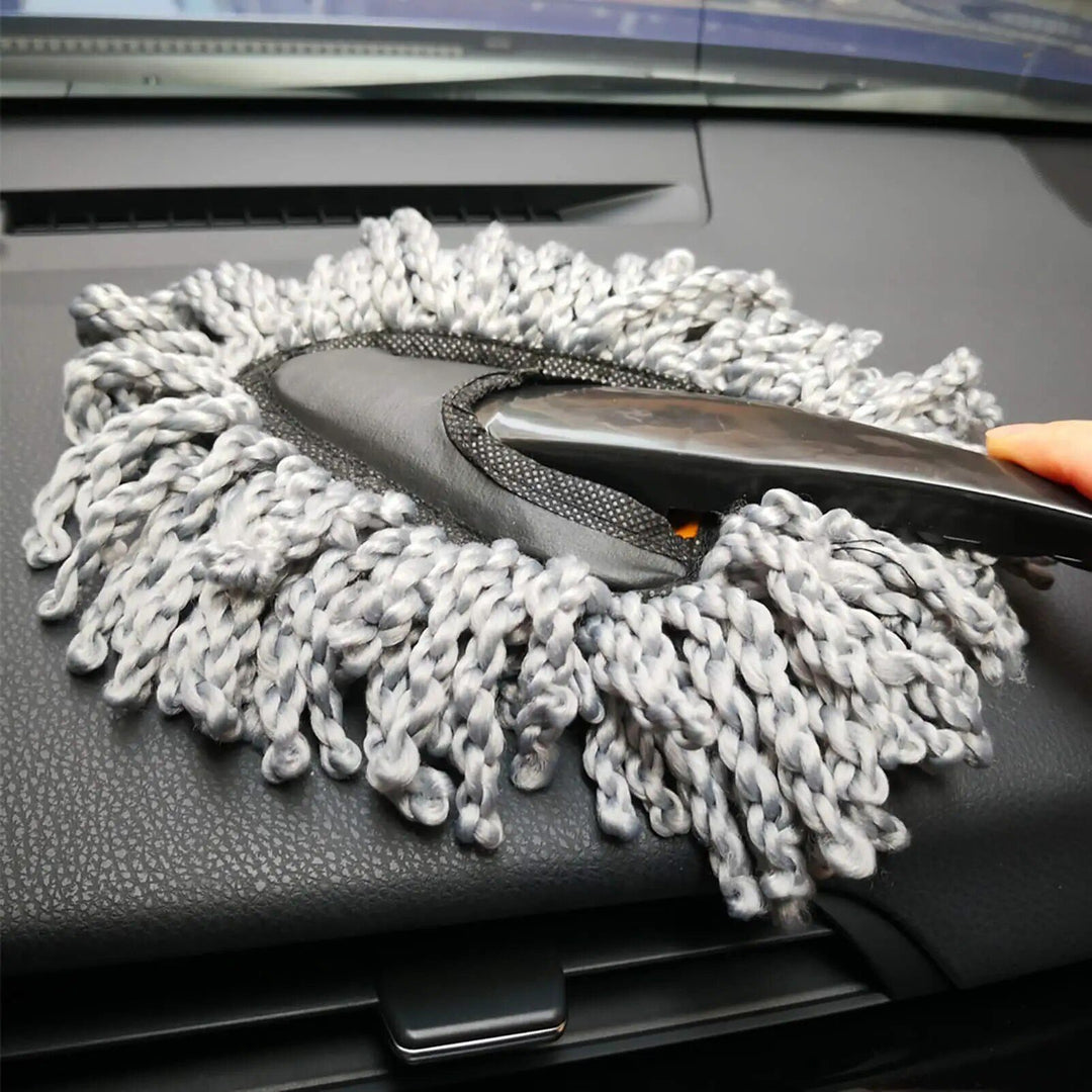 Compact Multi-Functional Car and Home Duster with Microfiber Head