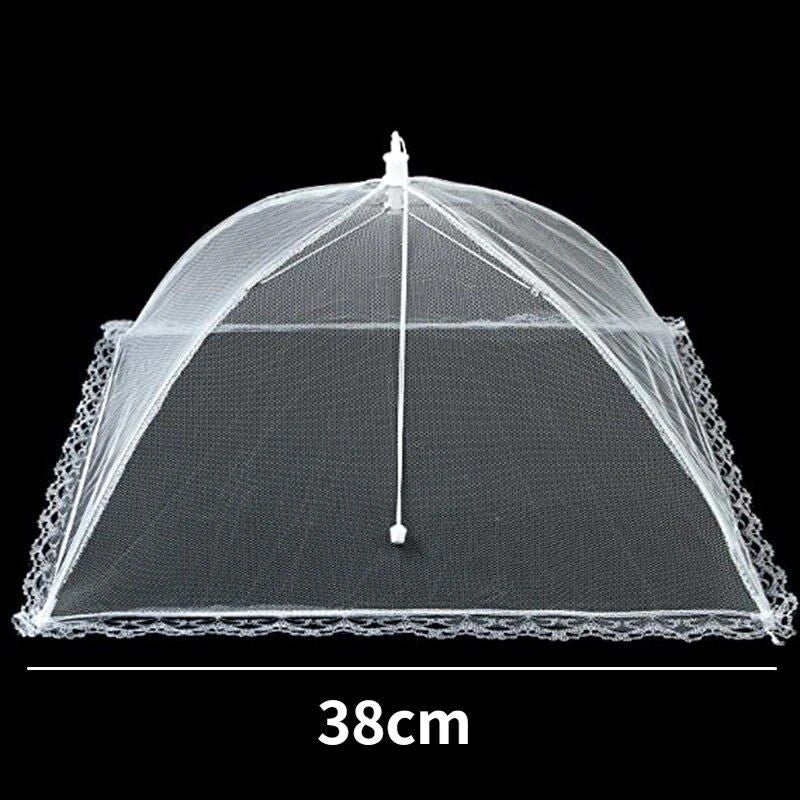 Lace-Trimmed Foldable Mesh Food Cover