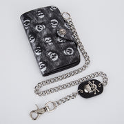 punk skull clutch wallet, view 8 - MRSLM