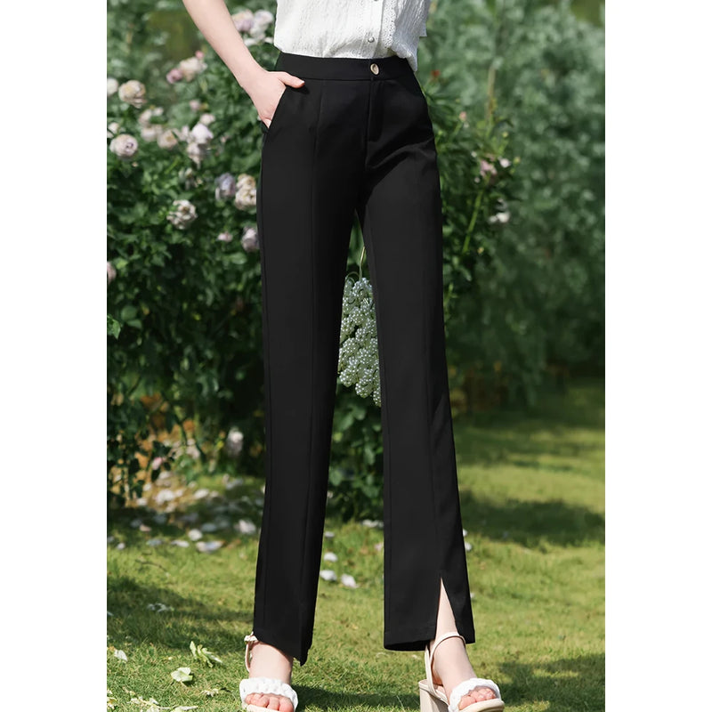 black boot cut trousers, view 4 - MRSLM