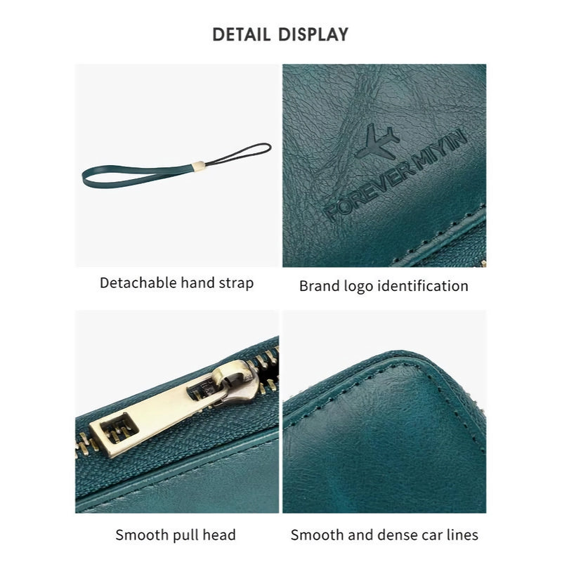 retro business PU leather passport wallet, view 15 - MRSLM
