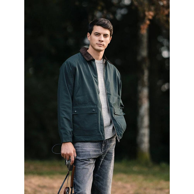 men's oversized cotton cargo jacket, view 4 - MRSLM