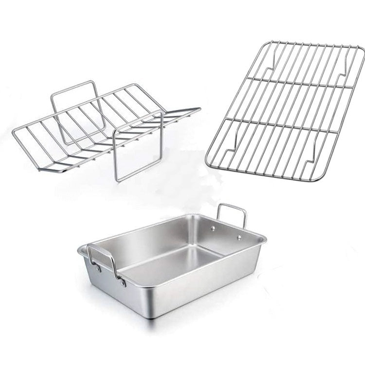 square barbecue tray set, view 2 - MRSLM