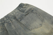 men's tie-dye denim shorts, view 7 - MRSLM