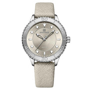 women's small dial stainless steel quartz watch, view 5 - MRSLM