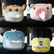 Plush animal car tissue holder, view 6 - MRSLM