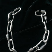 women's handmade buckle necklace, view 2 - MRSLM