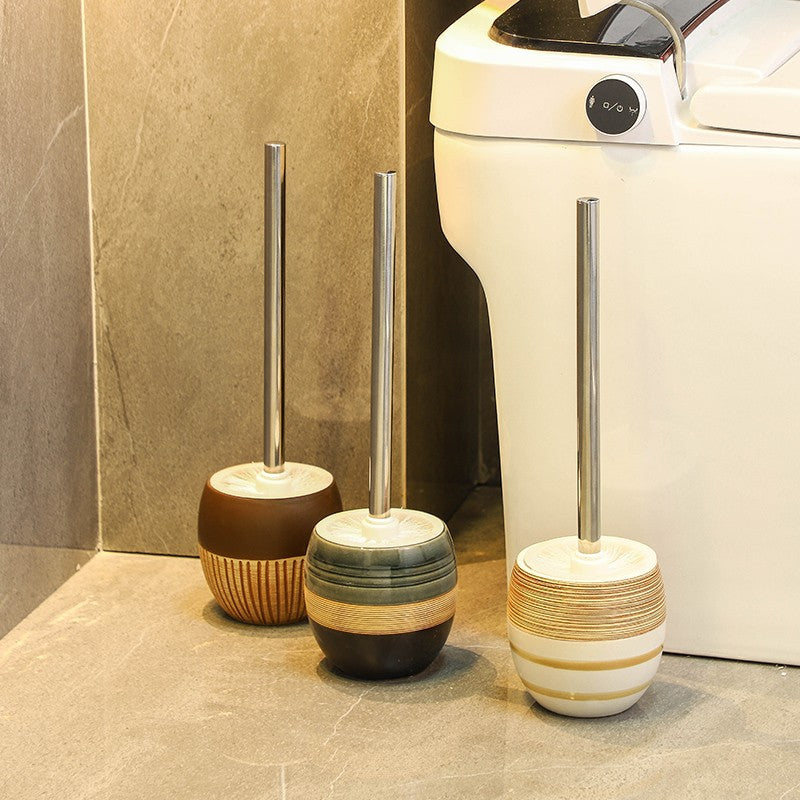 retro ceramic base toilet brush, view 5 - MRSLM