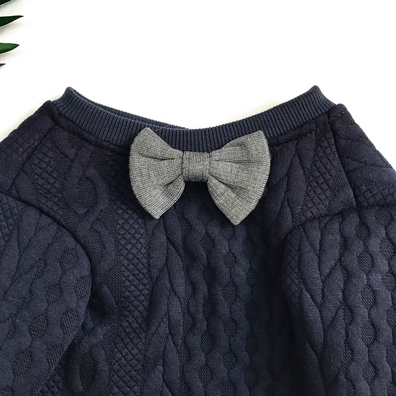 Fashion dog coat with bow tie, view 5 - MRSLM