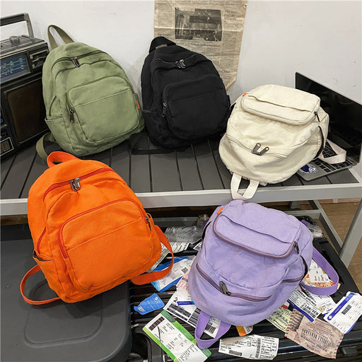 retro wash canvas backpack - MRSLM