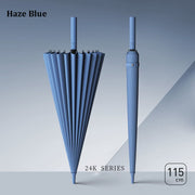 24-rib windproof long handle umbrella, view 7 - MRSLM