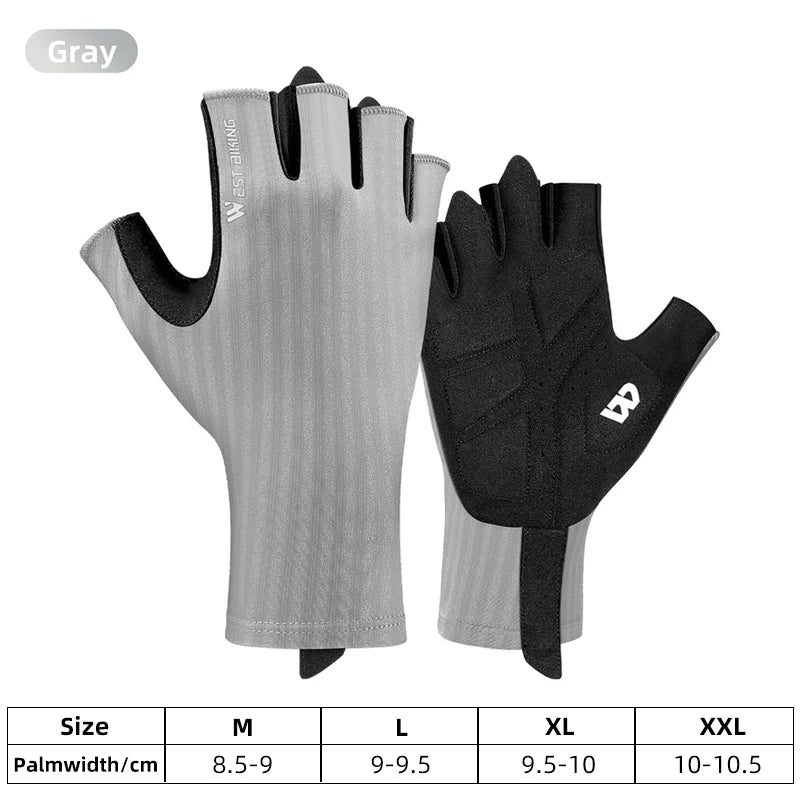 breathable half finger cycling gloves, view 25 - MRSLM