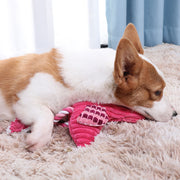plush squeaky animal dog toy, view 8 - MRSLM