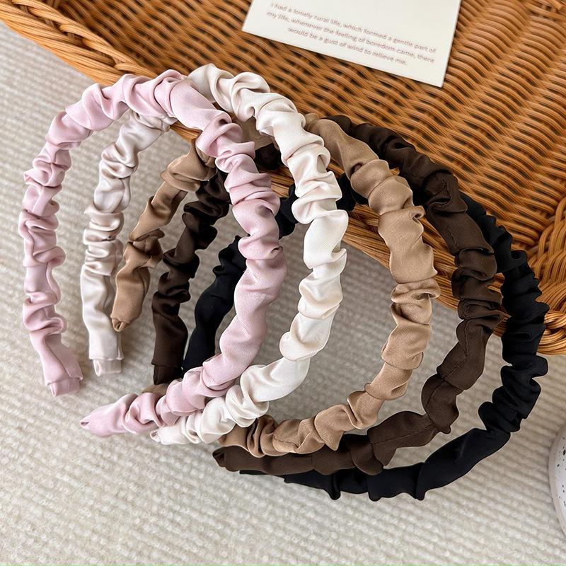 silky satin pleated headband - MRSLM