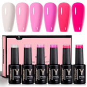6-color gel nail polish set - MRSLM