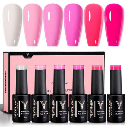 6-color gel nail polish set - MRSLM