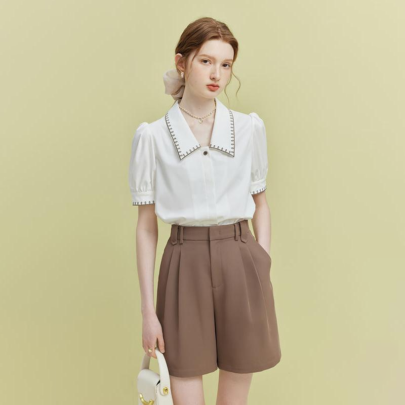 embroidered short sleeve shirt - MRSLM