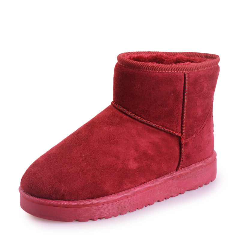 Women's faux fur lined suede snow boots, view 17 - MRSLM