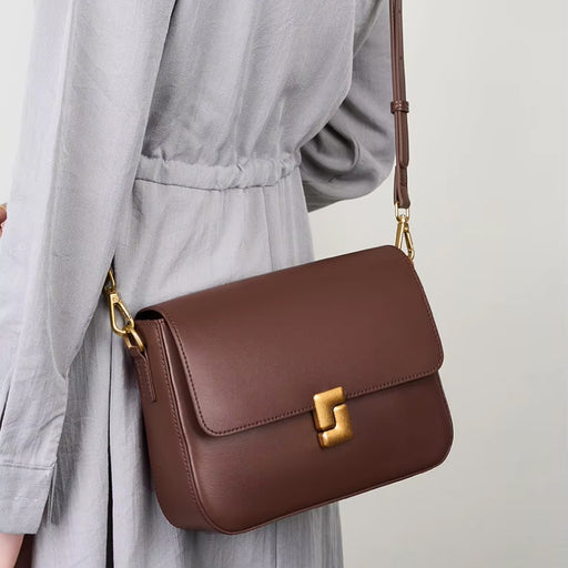 small square leather crossbody handbag - MRSLM