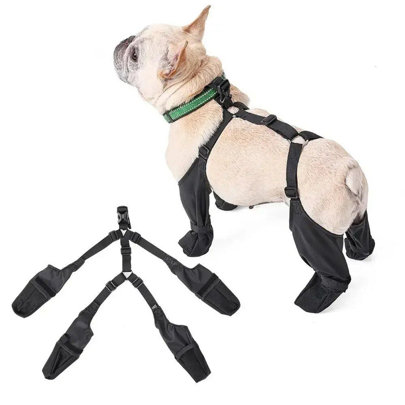 adjustable waterproof dog shoes, view 4 - MRSLM
