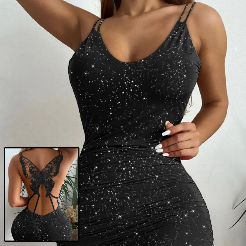 hollow out butterfly dress - MRSLM