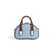 Mini denim handbag, view 3 - MRSLM