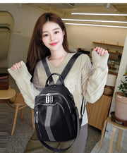 Large capacity PU leather shoulder bag with diamonds - MRSLM
