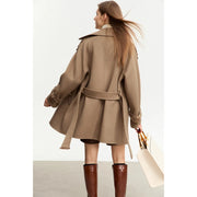 women's mid-length wool coat, view 6 - MRSLM