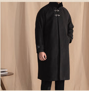 thick warm baggy lapel coat, view 2 - MRSLM