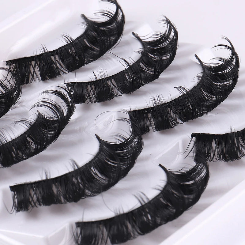fluffy 3D mink false eyelashes, view 4 - MRSLM