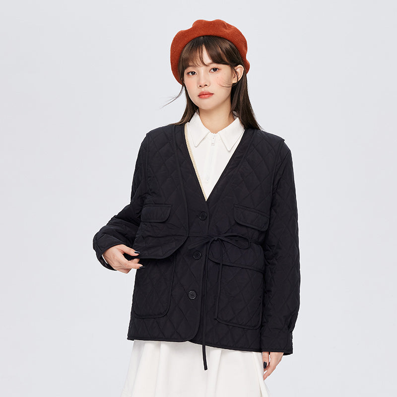 mid-length women's winter coat, view 6 - MRSLM