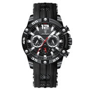 men's silicone band quartz watch, view 8 - MRSLM