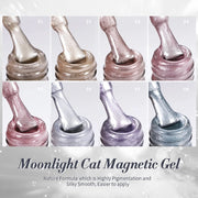 magnetic moonlight gel nail polish set, view 4 - MRSLM