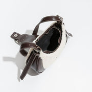 half moon shoulder hobo bag, view 8 - MRSLM