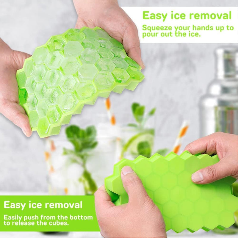 honeycomb silicone ice cube tray, view 6 - MRSLM