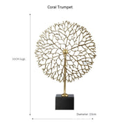 metal sea tree coral decoration, view 7 - MRSLM