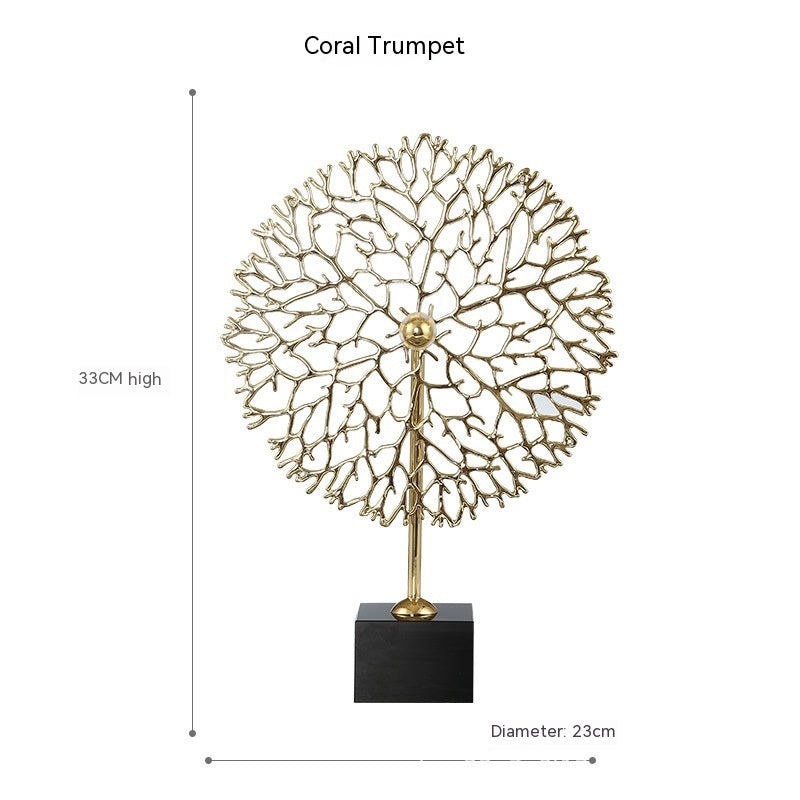 metal sea tree coral decoration, view 7 - MRSLM
