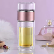 borosilicate glass tea infuser water bottle, view 6 - MRSLM