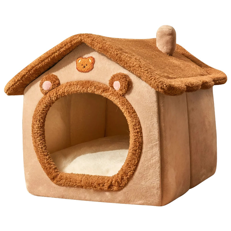 Foldable plush dog house, view 7 - MRSLM