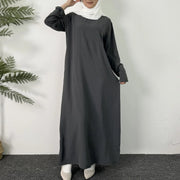 round neck long shirt dress, view 3 - MRSLM