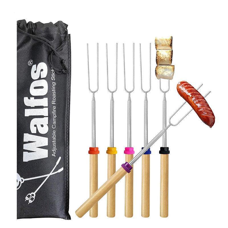 double metal BBQ skewers, view 3 - MRSLM