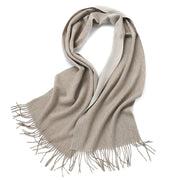 Double-sided wool scarf, shawl and wrap, view 8 - MRSLM