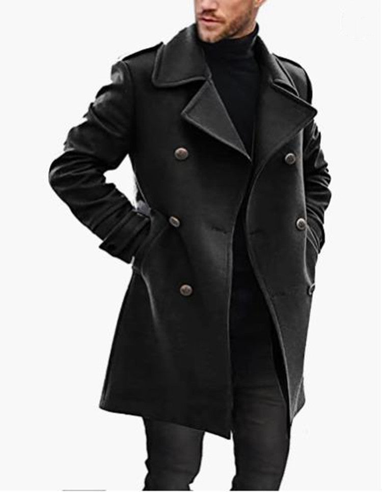 men's wool-look winter coat, view 7 - MRSLM