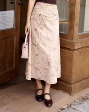 retro corduroy midi skirt, view 5 - MRSLM