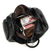 men's genuine leather gym bag, view 5 - MRSLM