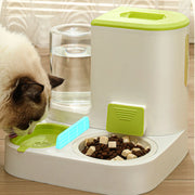 automatic cat water feeder and food dispenser, view 9 - MRSLM
