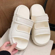 Double-strap platform slippers, view 9 - MRSLM